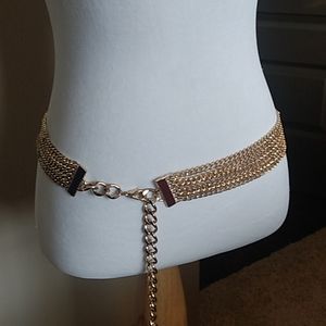 Lauren Ralph Lauren: Gold-like Metal Chain Belt